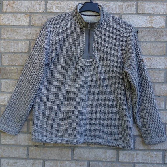 SIZE L. ORVIS Fleece Lined Quarter Zip Pullover. - Picture 2 of 16